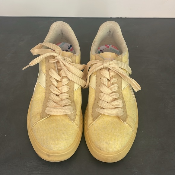 DIADORA Women's Yellow Lace Up Sneakers Size 8.5 - Picture 6 of 11